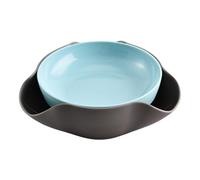 Genérico Snack Serving Dish - Double Layer Popcorn Bowl With Shell Storage, Snack Bowl With Waste Compartment, Durable Food Server | Shell Organizer For Home Cafe Restaurant Dining