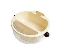 Genérico Snack Tray - Removable Compartments Fruit Container with Handles, Versatile Snack Box for Easy Serving | Food Storage Organizer for Daily Use | for Picnic Camping Outdoor Food Prep Kitchen