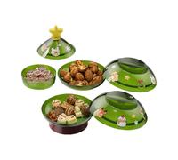Generico Snackable Box, Three-Layer Tree Design, Festive Christmas Storage Tray, Party Decorative Serving Stand, Holiday Candy Container with usage for Home Sweets Fruits Nuts Gatherings