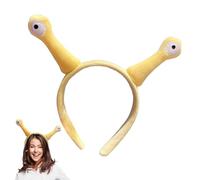 Genérico Snail Antenna Headband - Plush 60g | Cartoon Snail Eye Headband, Unbreakable Hair Accessories, Fancy Dress Party Headbands For Birthday New Year Costume | Party Wear
