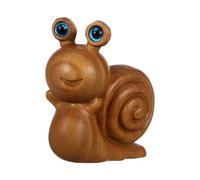 Genérico Snail Garden Decor - Wooden Figurine | Animal Statue with Desk Accessory Functions, Outdoor Decoration with Home Usage, Yard Lawn Patio Office Category, Snail Ornament