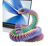 Genérico Snake articulada Impresa en 3D, Juguete de Serpiente de Serpiente | Juguete de Animales Serpientes articulados inquietos | Ornamento de Escritorio de Juguetes sensoriales del Modelo de creat