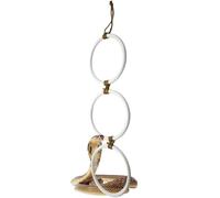Genérico Snake Climbing Rings - Reptile Swing Hoop Chains, Reptiles Activity Climbing Rings | Triple Ring Suspended Structure, Amphibian Enclosure Exercise Ornament Interactive For Hanging Features
