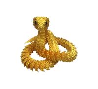 Genérico Snake Model - 3D Printed Articulated Collectible, Creative Animal Figurine For Home Or Office, Flexible Detailed Desk Ornament Accessory Set, Ideal For Kids, Adults, and Collectors