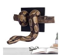 Genérico Snake Wall Sculpture,Gothic Resin Figurine 3D with Branch - Gothic Snake Decor | for Apartment Porch Garden Patio Office Indoor Bathroom Outdoor Living Room Bedroom Home