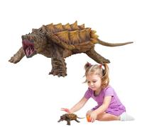 Genérico Snapping Turtle, Snapping Turtle Model Ornament, Home Decoration, Educational Toy, Reptile Animal Collection, Ideal for Classroom, Nature Enthusiasts, Kids, Adults, 5.91x1.73 Inch