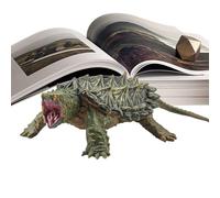Genérico Snapping Turtle, Snapping Turtle Model Ornament, Home Decoration, Educational Toy, Reptile Animal Collection, Ideal for Classroom, Nature Enthusiasts, Kids, Adults, 5.91x1.73 Inch