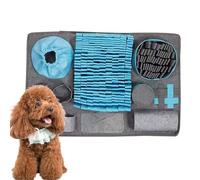 Genérico Sniff Mat, Puzzle Toys, Sensory Foraging Pad with 25.98x17.32 Inches Size, Enrichment Game Toy for Indoor Training, Large Breeds, Puppies, Cats, Home Activity, Nose Work Play, Gray