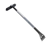Genérico Snow Brush - Rotating Head Extendable Scraper, Foam Grip Handle, Telescopic Pole Function, High Reach Winter Tool, Cold Weather Accessory, Perfect for Auto Snow Cleansing
