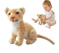 Genérico Snow Leopard Plush Animal Toy, Soft Stuffed Cheetah Plush Doll, Adorable for Boys and Girls, Cozy Decorative Stuffed Animal for Kids’ Rooms, for Animal Lovers and Collectors