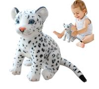 Genérico Snow Leopard Plush Animal Toy, Soft Stuffed Cheetah Plush Doll, Adorable for Boys and Girls, Cozy Decorative Stuffed Animal for Kids’ Rooms, for Animal Lovers and Collectors