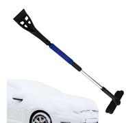 Genérico Snow Removal - Snow Brush Tool for Car | Foam Grip Handle with Double Cleaning Head, Compact Storage and Efficient Snows Removal Performance for SUV Truck Window Door Windshield Winter