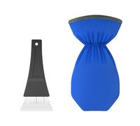 Genérico Snow Shovel - Insulated Mitten Scrapers, Vehicle Glass Defroster Tool, Lightweight Structural Build, Integrated Hand Protector, Garage Outdoor Necessity, Ideal for Home and Automotive Use