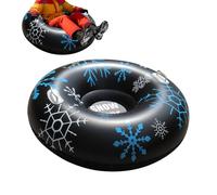 Genérico Snow Sled,Thickened PVC Double Handle Donut - 35.43in Thicken Double Handle Inflatable Winter Tube | for Christmas Iced River Skiing Winter Game Women Men Friends Boys Girls