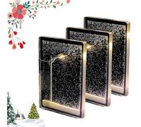 Genérico Snow Tales Lamp, Night Street Lamp Christmas Snow Scene Light Materials, Christmas Decorations Desktop Decor Gifts, for Bedroom Indoor Party Decoration (3PCS)