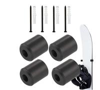 Genérico Snowboard Hanger, Indoor Floating Mount, Board Wall Clip, Secure Soft Friction Holder, Gear Organizer, Garage Storage Category, Four Piece Hardware Kit for Teens Adults, White