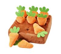 Genérico Snuffle Mat for Dogs - Interactive Carrot Foraging Toy, Nose Work Puzzle Feeding Pad, Enrichment Activity for Mental Exercise, Crate, Training, Time, Home, Room, 6.3x6.3x1.97 Inches