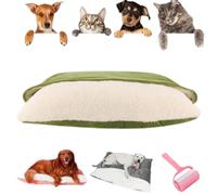 Genérico Snuggle Burrow Bed, Cozy Hooded Pet Bed,Dachshund Beds with Removable Hood for Pets Under 50 lbs (Green, M)