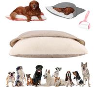 Genérico Snuggle Burrow Dog Bed,Removable Washable Burrow Pet Bed,Comfort Covered Puppy Tent Beds,Semi Enclosed Anti Slip Indoor Plush Dogs Nest