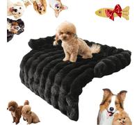 Genérico Snuggleloft Couch Bed, Fuzzy Calming Dog Sofa Bed Mat, Calming Dog Beds Fluffy Plush Pet Sofa Couch Cover, Convertible Sofas Beds For Indoor Cats, Dogs, Fluffy & Cozy with Non-Slip (Black)