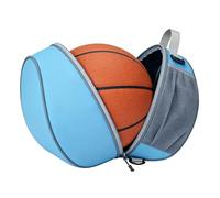 Generico Soccer Backpack - 19 x 25 x 31 cm Waterproof Large Capacity Adjustable, Youth Basketball Bag For Single Ball For Competition Daily Volleyball Travel School Teens Coaches Players, Lake Blue