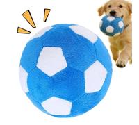 Genérico Soccer Ball For Dogs - Soft Soccer Game | Plush Squeaky Dog Balls | Interactive Chewable Plush Toy, Built-in Sound, For Indoor Outdoor Play Teething Enrichment Puppy Large Medium Breed