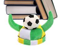 Genérico Soccer Ball Hat - 22x21cm Soft Plush Novelty Football Fan Hat | Funny Costume Accessory For 2026 Watch Parties, Stadium Spirit Gear For Adults & Teens