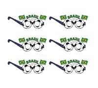Genérico Soccer Glasses Party Favor, Birthday Party Favors, 6 Pieces Soccer Cheering Glasses for Kids, Teens, Adults, Match Viewing, Game Day, Birthday
