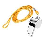 Genérico Soccer Referee Whistle - Nickel-Plated Iron | Sports Whistles with Lanyard | Loud Crisp Sound Whistle For Coaches Referees Teachers Officials Adults