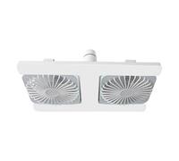 Genérico Socket Ceiling Fan - E27 Ceiling Fan with LED Light, Double Head Fans with Remote Control, Adjustable Angle and 3 Wind Speeds, Screw In Fans Light for Bedroom, Kitchen, Office and RV Use