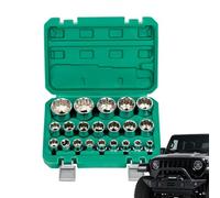 Genérico Socket Set - Plum Blossom Socket Set, Alloy Steel Plum Blossom Openers Kit, Heavy Duty Nut Opener For Automotive | For Crafting Enthusiasts Mechanics Professionals Industrial Maintenance