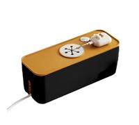 Genérico Socket Storage Box, Non-Slip Power Charger Organizer, Wire Management Case, Desktop Accessory 11.61 x 4.48 x 4.40 Inches for Living Room, Bedroom, Study