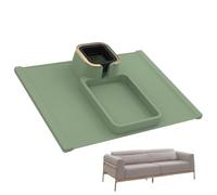 Genérico Sofa Armrest Cup Holder Tray, Couch Remote Control Organizer, Multipurpose Drink and Snack Holder, with a Strong Design That Stays Securely, for Living Room, 16.73x12.6 Inches