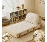 Genérico Sofá Cama 1 Plaza Sofa Cama Individual Sofacama Sofas PequeñOs Sofa Bed Modular FutóN SofáS Extensible Apilar Plegable Moderno Canapé 3 En 1 Sofá-Cama Convertible Chaise Longue (Blanco)