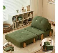 Genérico Sofá Cama 1 Plaza Sofa Cama Individual Sofacama Sofas PequeñOs Sofa Bed Modular FutóN SofáS Extensible Apilar Plegable Moderno Canapé 3 En 1 Sofá-Cama Convertible Chaise Longue (Verde)