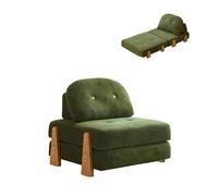 Genérico Sofa Cama Individual Sofá Cama 1 Plaza Sofacama Sofas PequeñOs Sofa Bed Modular FutóN SofáS Extensible Apilar Plegable Moderno Canapé 3 En 1 Sofá-Cama Convertible Chaise Longue (Verde)