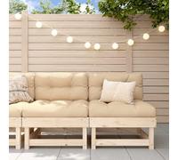 Genérico Sofás centrales con Cojines 2 uds Madera Maciza de Pino,Mobiliario,Muebles de jardín,Asientos de Exterior,Sofás modulares de exterior-825457