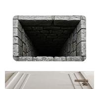 Genérico Soft Abstract Rug - Layered 3D Rugs ¦ 50x80cm Optical Illusion Door Mat for Entry Use, Weave Realistic Carpet with Home Accent, Artistic Hole Rug, Art Illusion Mat with Study Placement