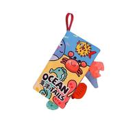Genérico Soft Book, Tails Cloth Book, Multi-Texture Fabric Toy, Sensory Play Learning, Eco-Friendly Durable Design, Ideal for Baby, Kids, Playtime, Stroller, Car, 5.31x8.26 Inches