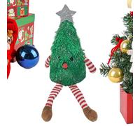 Generico Soft Cartoon Christmas Plush Tree Girl Toy, Cute Holiday Figures, Adorable Home Decoration, Travel Companion, Shelf Desk Decor, Indoor Game Toy for Kids and Girls, 12.6x3.54 inches