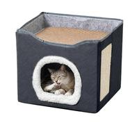 Genérico Soft Cat Bed - Warm Cat House | Puppy Bed with Removable Padded Cushions, Pets Cave for Relaxation, Pet Supplies Washable Pet House, Resting Feline Beds for Comfortability Sleep Time