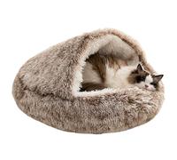 Genérico Soft Cat Cave - Lightweight Kitten Bed | 50x50cm Fabric Pet Bed with Plush Cushion, Plush Cat Tent with Padded Interior, Feline House, Warm Cats Haven for Holiday Season