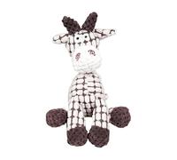 Genérico Soft Chew Plush, Dog Rope Toy, 9.84x9.84x0.79in Cotton Squeaky Play Toy with Bite Resistant Build, Sturdy Fiber Pet Enrichment Toys, Cute Cartoon Design Style, Puppy Cat Indoor Training Use