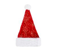 Genérico Soft Christmas Hat, Comfortable Warm Plush Headwear 30x42cm for Women, Travel, Party, Social Gathering, Theme Event, Winter Outdoor, Celebration, Photo Prop