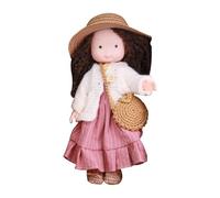 Genérico Soft Doll - Cute Rag Doll, Plush Toy, Fall Theme Collectible, Handmade Dress Accessory | Style Fabric Figure For Christmas Halloween Thanksgiving Friends Family
