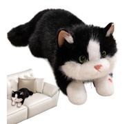 Genérico Soft Doll Interactive Toys with Sound For Kids Nursery Decor Bedroom Living Room Dorm Birthday Christmas Party Favors | Stuffed Cat | Realistic Cat Plush Animals Stuffed Toys,