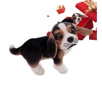 Genérico Soft Figure Stuffed Puppy - Realistic Dog Plush For Home & Office, Cute Animal For Sofa, Bedroom & Car Interior Decor For All Ages, Standing 17x20cm, Squatting 20x22cm