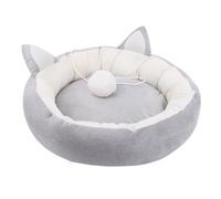 Genérico Soft Pet Bed, Plush Cats Cushion Beds with Cute Cat Ear Design, Breathable Sleeping Mat Cozy Nest Small Medium Dogs 15.75 x 4.72in, Comfortable Indoor Pet Lounger Year-Round Use