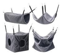 Genérico Soft Plush Chinchilla Hammock Tunnel Hideaway Cage Sleeping Nest