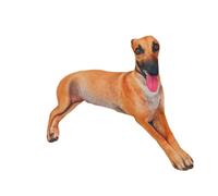 Genérico Soft Realistic Plush Dog Stuffed Animal & Throw Pillow | Cuddly, realistic brown and yellow plush dog stuffed animal filled with soft PP cotton, perfect as a decorative throw pillow